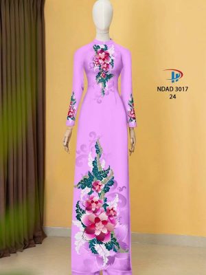 1614226097 456 Vai Ao Dai Hoa In 3D thiet ke 2021 AD