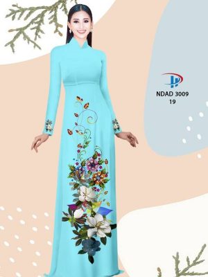 1614226926 893 Vai Ao Dai Hoa In 3D thiet ke 2021 AD