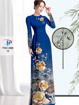 Vải Áo Dài Hoa In 3D thiết kế 2021 AD TTAD 2888 28 1614243278 270 Vai Ao Dai Hoa In 3D thiet ke 2021 AD