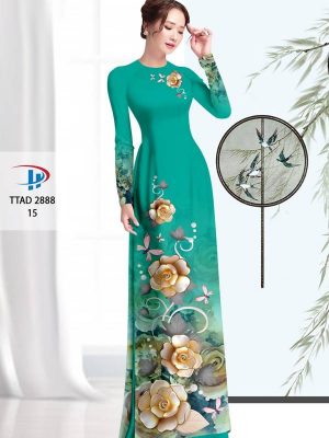 Vải Áo Dài Hoa In 3D thiết kế 2021 AD TTAD 2888 33 1614243279 402 Vai Ao Dai Hoa In 3D thiet ke 2021 AD