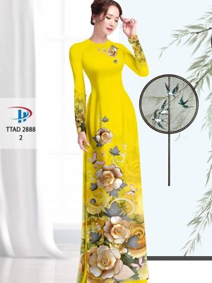 Vải Áo Dài Hoa In 3D thiết kế 2021 AD TTAD 2888 45 1614243282 392 Vai Ao Dai Hoa In 3D thiet ke 2021 AD