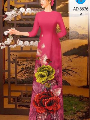 Vải Áo Dài Hoa In 3D kiểu mới AD 8676 21 1614249310 113 Vai Ao Dai Hoa In 3D kieu moi AD 8676