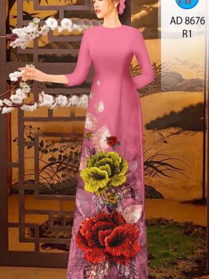 Vải Áo Dài Hoa In 3D kiểu mới AD 8676 24 1614249311 804 Vai Ao Dai Hoa In 3D kieu moi AD 8676