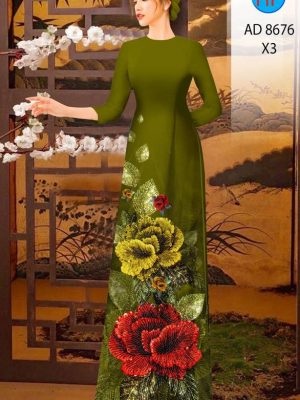 Vải Áo Dài Hoa In 3D kiểu mới AD 8676 31 1614249312 120 Vai Ao Dai Hoa In 3D kieu moi AD 8676