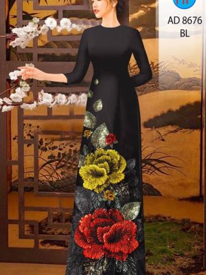 Vải Áo Dài Hoa In 3D kiểu mới AD 8676 32 1614249312 377 Vai Ao Dai Hoa In 3D kieu moi AD 8676
