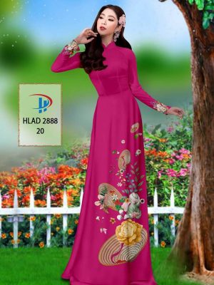 Vải Áo Dài Hoa Hồng thiết kế 2021 AD HLAD 2888 42 1614314759 185 Vai Ao Dai Hoa Hong thiet ke 2021 AD HLAD