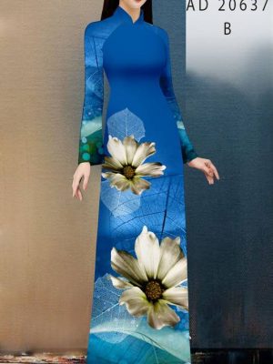 Vải Áo Dài Hoa In 3D thiết kế 2021 AD 20637 34 1614315776 901 Vai Ao Dai Hoa In 3D thiet ke 2021 AD