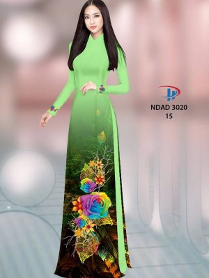 1614318288 49 Vai Ao Dai Hoa Hong kieu moi AD NDAD 3020