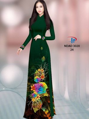 1614318290 98 Vai Ao Dai Hoa Hong kieu moi AD NDAD 3020