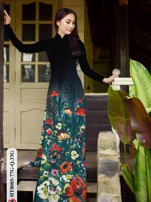 Vải Áo Dài Hoa In 3D thiết kế 2021 AD HT8085 21 1614416318 10 Vai Ao Dai Hoa In 3D thiet ke 2021 AD