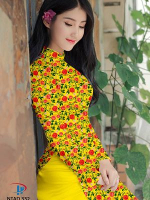 Vải Áo Dài Hoa Hồng Đều thiết kế 2021 AD NTAD 332 28 1614418215 461 Vai Ao Dai Hoa Hong Deu thiet ke 2021 AD