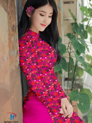 Vải Áo Dài Hoa Hồng Đều thiết kế 2021 AD NTAD 332 31 1614418216 303 Vai Ao Dai Hoa Hong Deu thiet ke 2021 AD