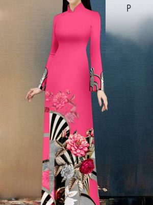 Vải Áo Dài Hoa Hồng kiểu mới AD 20645 21 1614564768 199 Vai Ao Dai Hoa Hong kieu moi AD 20645