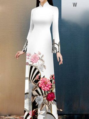 Vải Áo Dài Hoa Hồng kiểu mới AD 20645 23 1614564769 458 Vai Ao Dai Hoa Hong kieu moi AD 20645