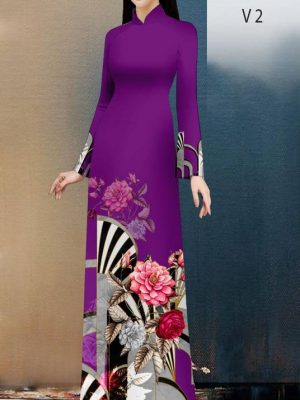 Vải Áo Dài Hoa Hồng kiểu mới AD 20645 27 1614564770 196 Vai Ao Dai Hoa Hong kieu moi AD 20645
