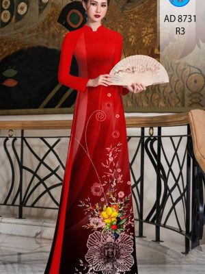 Vải Áo Dài Hoa In 3D thiết kế 2021 AD 8731 33 1614566369 695 Vai Ao Dai Hoa In 3D thiet ke 2021 AD