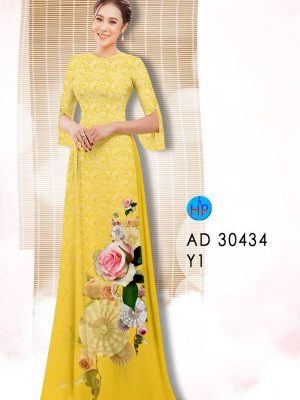Vải Áo Dài Hoa Hồng kiểu mới AD 30434 23 1614569754 879 Vai Ao Dai Hoa Hong kieu moi AD 30434
