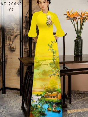 1614573181 3 Vai Ao Dai Phong Canh kieu moi AD 20669