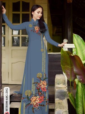 1614828533 849 Vai Ao Dai Hoa Sen thiet ke 2021 AD HT8100