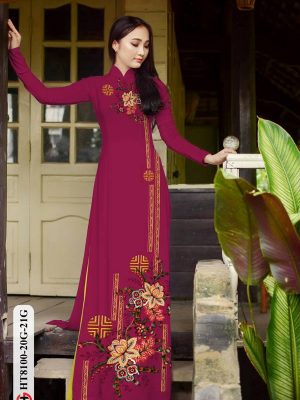 1614828534 856 Vai Ao Dai Hoa Sen thiet ke 2021 AD HT8100