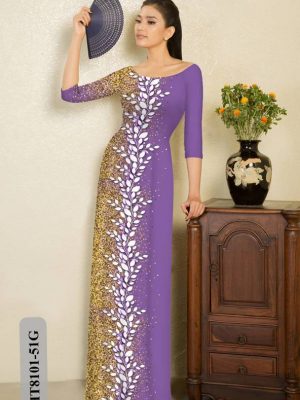Vải Áo Dài In Hình Lá thiết kế 2021 AD HT8101 19 1614831954 124 Vai Ao Dai In Hinh La thiet ke 2021 AD
