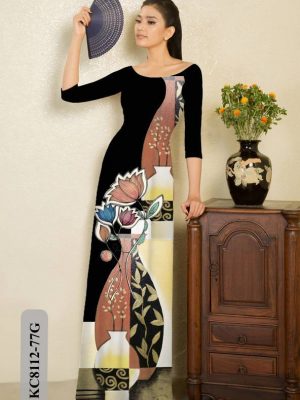 Vải Áo Dài Hoa In 3D kiểu mới AD KC8112 27 1614833182 169 Vai Ao Dai Hoa In 3D kieu moi AD KC8112