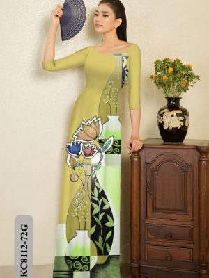 Vải Áo Dài Hoa In 3D kiểu mới AD KC8112 26 1614833182 321 Vai Ao Dai Hoa In 3D kieu moi AD KC8112