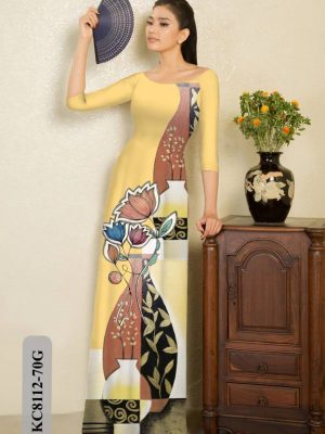 Vải Áo Dài Hoa In 3D kiểu mới AD KC8112 25 1614833182 988 Vai Ao Dai Hoa In 3D kieu moi AD KC8112