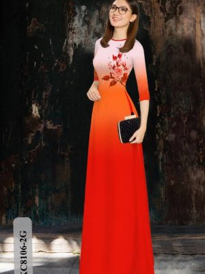 Vải Áo Dài Hoa Hồng kiểu mới AD KC8106 17 1614833327 495 Vai Ao Dai Hoa Hong kieu moi AD KC8106
