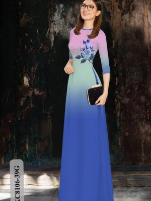 Vải Áo Dài Hoa Hồng kiểu mới AD KC8106 25 1614833328 209 Vai Ao Dai Hoa Hong kieu moi AD KC8106