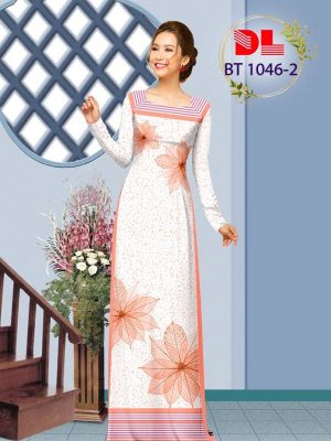 Vải Áo Dài In Hình Lá Mới Ra AD BT1046 9 1614921091 95 Vai Ao Dai In Hinh La Moi Ra AD BT1046