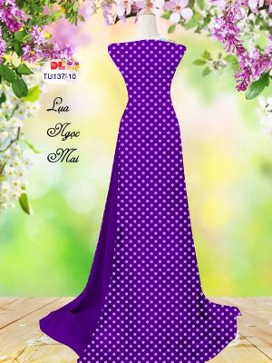 Vải Áo Dài Chấm Bi Kiểu Mới AD TU137 27 1614921980 275 Vai Ao Dai Cham Bi Kieu Moi AD TU137
