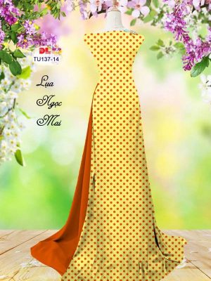 Vải Áo Dài Chấm Bi Kiểu Mới AD TU137 31 1614921981 357 Vai Ao Dai Cham Bi Kieu Moi AD TU137