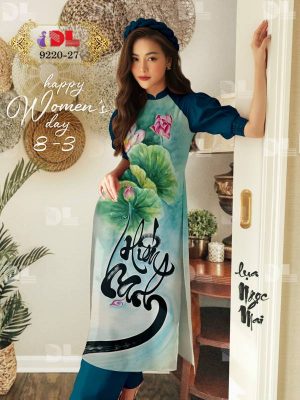 Vải Áo Dài Hoa Sen Độc Đáo AD DL9220 46 1614922551 483 Vai Ao Dai Hoa Sen Doc Dao AD DL9220