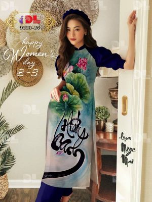 Vải Áo Dài Hoa Sen Độc Đáo AD DL9220 45 1614922551 49 Vai Ao Dai Hoa Sen Doc Dao AD DL9220
