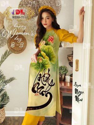 Vải Áo Dài Hoa Sen Độc Đáo AD DL9220 58 1614922554 195 Vai Ao Dai Hoa Sen Doc Dao AD DL9220