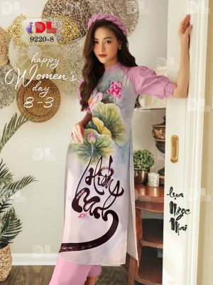Vải Áo Dài Hoa Sen Độc Đáo AD DL9220 63 1614922555 207 Vai Ao Dai Hoa Sen Doc Dao AD DL9220