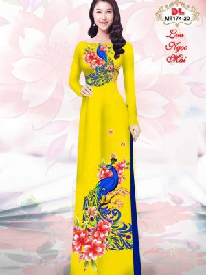 Vải Áo Dài Chim Công Kiểu Mới AD MT174 26 1614923369 378 Vai Ao Dai Chim Cong Kieu Moi AD MT174