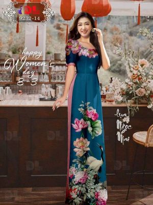 1614986293 367 Vai Ao Dai Hoa Sen Thiet Ke 2021 AD DL9232