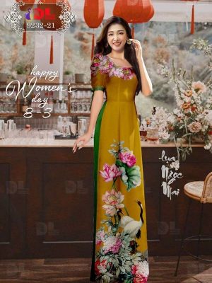1614986294 50 Vai Ao Dai Hoa Sen Thiet Ke 2021 AD DL9232