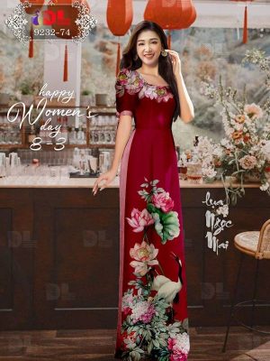 1614986294 876 Vai Ao Dai Hoa Sen Thiet Ke 2021 AD DL9232