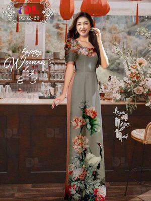 1614986295 438 Vai Ao Dai Hoa Sen Thiet Ke 2021 AD DL9232