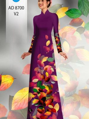 Vải Áo Dài In Hình Lá Kiểu Mới AD 8700 28 1615200229 712 Vai Ao Dai In Hinh La Kieu Moi AD 8700