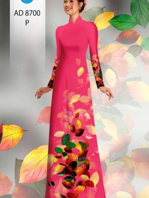 Vải Áo Dài In Hình Lá Kiểu Mới AD 8700 27 1615200229 915 Vai Ao Dai In Hinh La Kieu Moi AD 8700