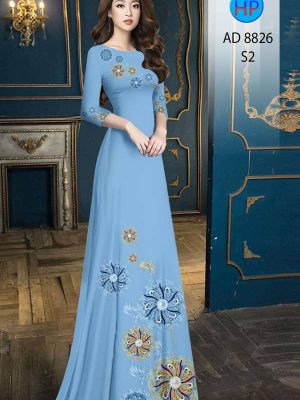 Vải Áo Dài Hoa In 3D Độc Đáo AD 8826 21 1615200355 816 Vai Ao Dai Hoa In 3D Doc Dao AD 8826