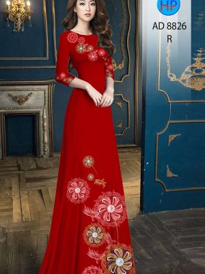 Vải Áo Dài Hoa In 3D Độc Đáo AD 8826 25 1615200357 225 Vai Ao Dai Hoa In 3D Doc Dao AD 8826