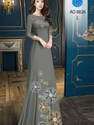 Vải Áo Dài Hoa In 3D Độc Đáo AD 8826 28 1615200358 151 Vai Ao Dai Hoa In 3D Doc Dao AD 8826