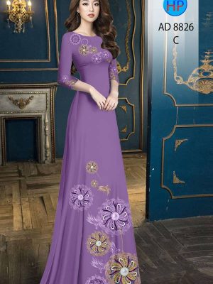 Vải Áo Dài Hoa In 3D Độc Đáo AD 8826 29 1615200358 532 Vai Ao Dai Hoa In 3D Doc Dao AD 8826