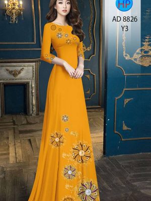 Vải Áo Dài Hoa In 3D Độc Đáo AD 8826 33 1615200359 307 Vai Ao Dai Hoa In 3D Doc Dao AD 8826
