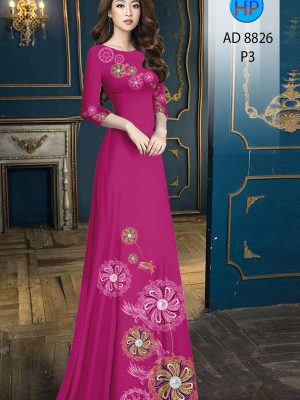 Vải Áo Dài Hoa In 3D Độc Đáo AD 8826 31 1615200359 310 Vai Ao Dai Hoa In 3D Doc Dao AD 8826
